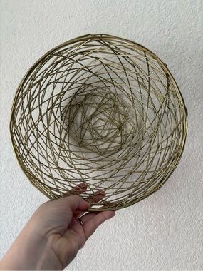 Gold Wire Decorative Bowl
